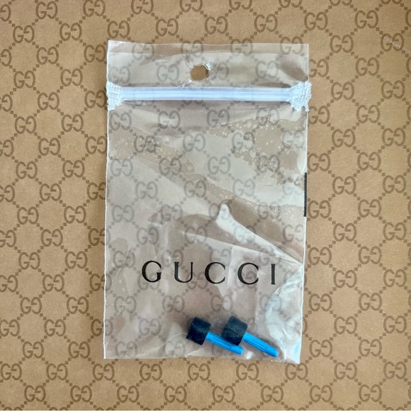 NEW Gucci Stiletto Mules Black Patent Leather Open Peep Toe Slides 35.5 - Picture 7 of 9